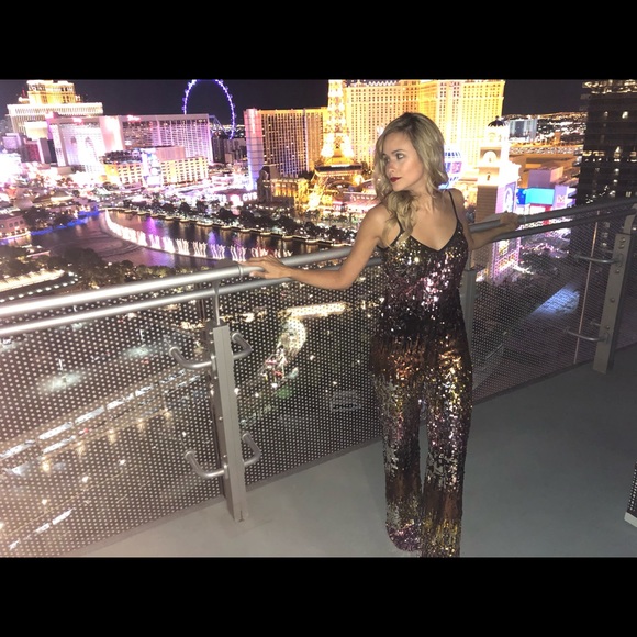 Sequin Jumpsuit - Picture 2 of 3